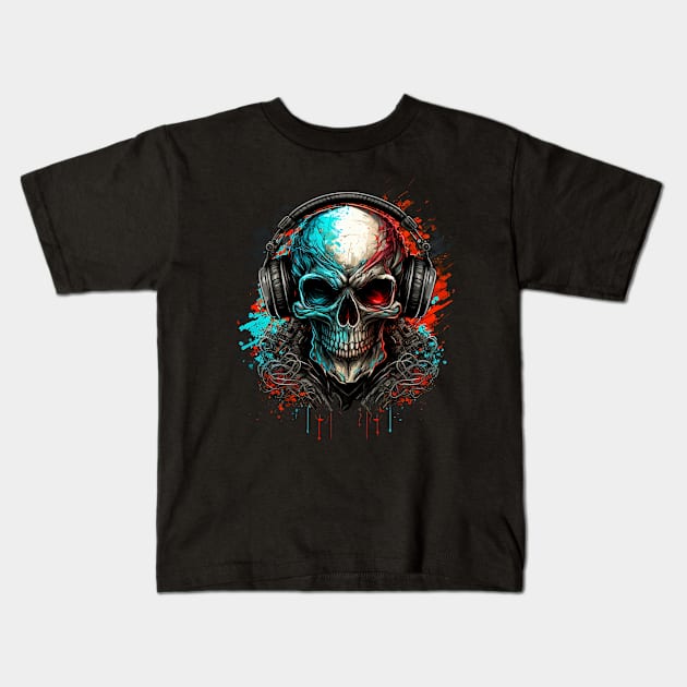 Skull 4 Kids T-Shirt by Farand Studio